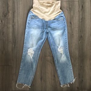 Maternity Distressed Jeans